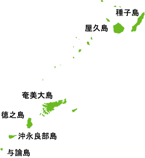 鹿児島離島地図
