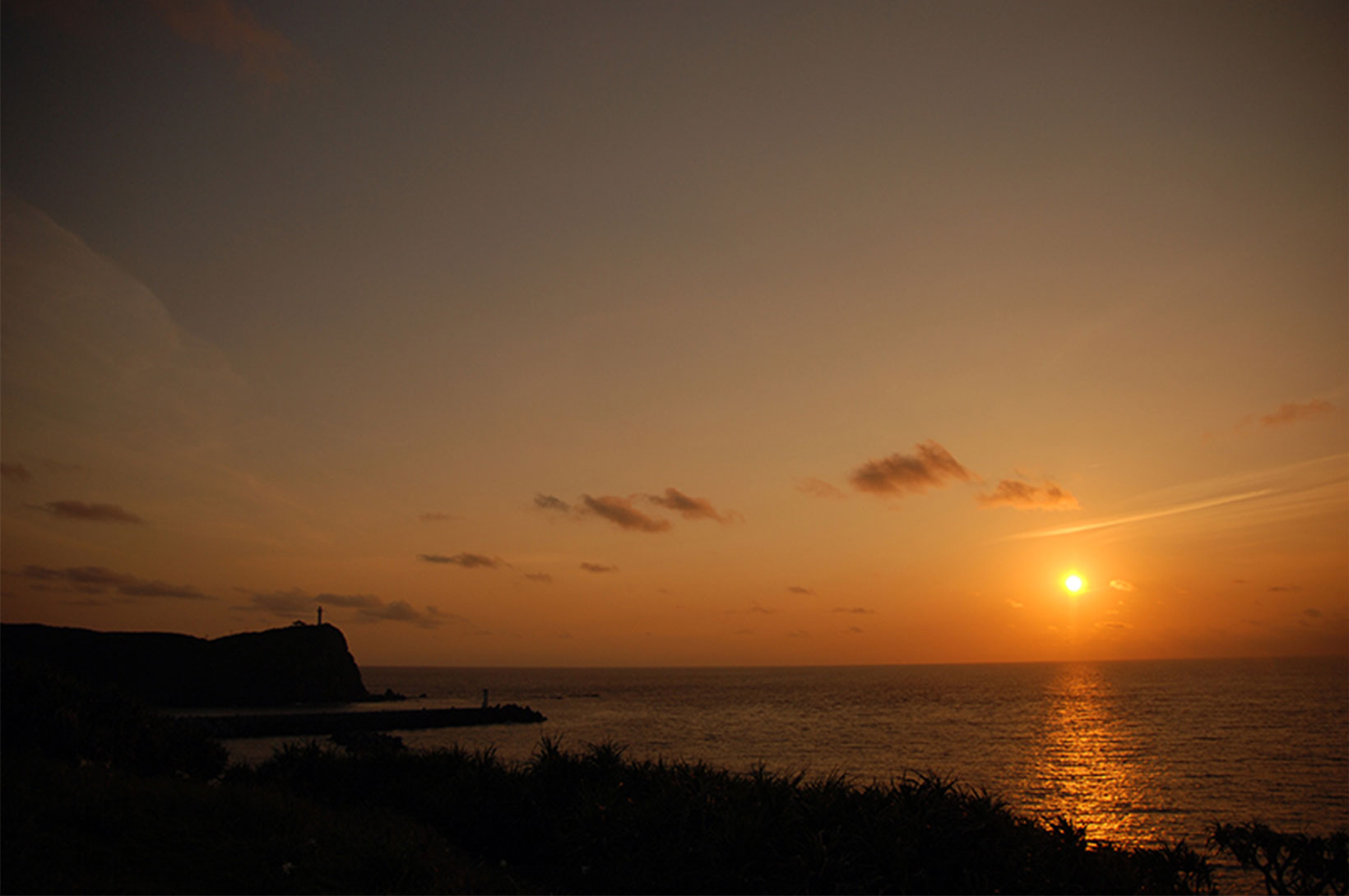 与那国島・日本で最後に沈む夕日